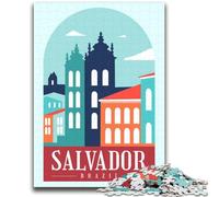 1000 Piece Jigsaw Puzzles for Adults & Teens Salvador Brazil Suitable for Ages 14 And Up Family Games Deal As Gifts for The Whole Family (size 38x52cm)