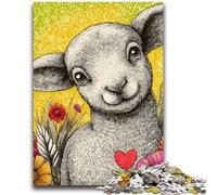 1000 Piece Jigsaw Puzzles for Adults & Teens Sheep on The Grassland Educational Games DIY Toys for Is Ideal As A Gift for The Whole Family 26x38cm