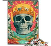 1000 Piece Jigsaw Puzzles for Adults & Teens Skeleton King Help The Brain Exercise Addictive Toys to Cultivate Patience Artists Collection, Fine Art (size 26x38cm)