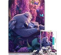 1000 Piece Jigsaw Puzzles for Adults & Teens Sleeping Koala Puzzles for Teenagers,Perfect for Game Nights, Colorful Toy for Home Gift 26x38cm