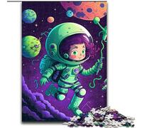 1000 Piece Jigsaw Puzzles for Adults & Teens Space Girl, for Age 14+ Suitable for Couples Fun at Home Activities, Birthday Present,Travel Gifts (Size 26x38cm)
