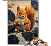 1000 Piece Jigsaw Puzzles for Adults & Teens Squirrel Staycation Kill Time with Matching Poster And Trivia Sheet (size 50x75cm)