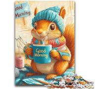 1000 Piece Jigsaw Puzzles for Adults & Teens Squirrel Suitable for Ages 14 And Up Family Games Deal As Gifts for The Whole Family 38x26cm