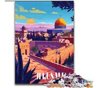 1000 Piece Jigsaw Puzzles for Adults & Teens Sunset in Jerusalem Quiz Game for Is Ideal As A Gift for The Whole Family (50x75cm) 1000pcs