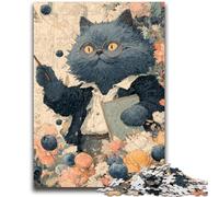 1000 Piece Jigsaw Puzzles for Adults & Teens Teacher Cat Educational Games DIY Toys for Is Ideal As A Gift for The Whole Family 26x38cm