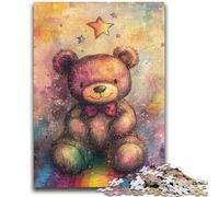 1000 Piece Jigsaw Puzzles for Adults & Teens Teddy Bear Educational Family Game Is Ideal As Gifts for The Whole Family for 14+ 38x26cm