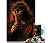 1000 Piece Jigsaw Puzzles for Adults & Teens The Cross of Jesus,Challenging Game And Family Play with Fully Interlocking Randomly Shaped Pieces 75x50cm