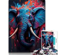 1000 Piece Jigsaw Puzzles for Adults & Teens The Graceful Elephant 1000 Piece Jigsaw,Educational Stress Relief Toy Great Gifts And Toys (size 75x50cm)