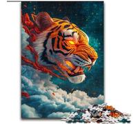 1000 Piece Jigsaw Puzzles for Adults & Teens Tiger Cloud Staycation Kill Time with Matching Poster And Trivia Sheet (size 50x75cm)