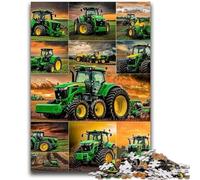 1000 Piece Jigsaw Puzzles for Adults & Teens Tractor Collage Educational Family Game Is Ideal As Gifts for The Whole Family for 14+ 50x75cm