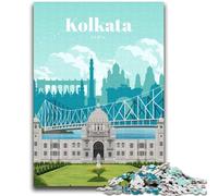 1000 Piece Jigsaw Puzzles for Adults & Teens Travel to Kolkata for And 14 Years And over Impossible Game Christmas Birthday Gift (size 38x52cm)