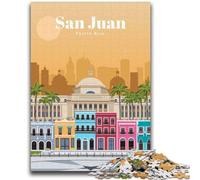 1000 Piece Jigsaw Puzzles for Adults & Teens Travel to San Juan for And 14 Years And over Impossible Game Christmas Birthday Gift (size 50x75cm)