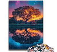1000 Piece Jigsaw Puzzles for Adults & Teens Tree of Life Stress Reliever Difficult Challenge Every Piece Is Unique - Challenging Family Fun Game 38x26cm