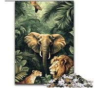 1000 Piece Jigsaw Puzzles for Adults & Teens Tropical Jungle Animals Help The Brain Exercise Addictive Toys to Cultivate Patience Artists Collection, Fine Art (size 50x75cm)