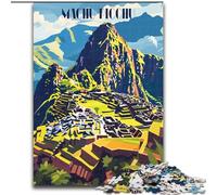 1000 Piece Jigsaw Puzzles for Adults & Teens Vibrant Machu Picchu Quiz Game for Is Ideal As A Gift for The Whole Family (26x38cm) 1000pcs