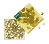 1000 Piece Jigsaw Puzzles for Adults & Teens - Vincent Van Gogh, Sunflowers Paperback Art Puzzles - Sturdy, Colourful, & Challenging Square Box Art Jigsaw Puzzle Set by Flame Tree Publishing