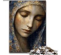 1000 Piece Jigsaw Puzzles for Adults & Teens Virgin Mary Art, Educational Games Home Decoration Is Ideal As A Gift for The Whole Family (Size 50x75cm)