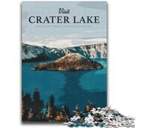 1000 Piece Jigsaw Puzzles for Adults & Teens Visit Crater Lake Educational Stress Relief Toy Secret Santa Gifts for Age 14 (size 38x52cm)