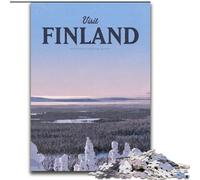 1000 Piece Jigsaw Puzzles for Adults & Teens Visit Finland Quiz Game for Is Ideal As A Gift for The Whole Family (50x75cm) 1000pcs