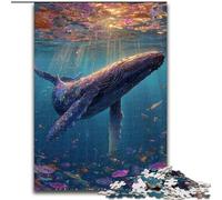 1000 Piece Jigsaw Puzzles for Adults & Teens Whales Under The Sea Relax Games Educational Game for Birthday, Chrismas for And Age 14 Years Up (size 50x75cm)