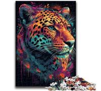 1000 Piece Jigsaw Puzzles for Adults & Teens Wild Leopard Artistic Wall Decor & Birthday Gift Idea for Friends, Home Office 50x75cm