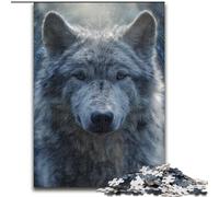 1000 Piece Jigsaw Puzzles for Adults & Teens Wolf in The Snow, Games Toys Gift Unique Birthday And Gifts for And Age 14 Years Up (Size 50x75cm)