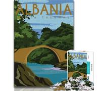 1000 Piece Jigsaw Puzzles for Adults & Teens World Travel Poster,Stress Reliever Staycation Kill Time Enhance Love between Couples (75x50cm)