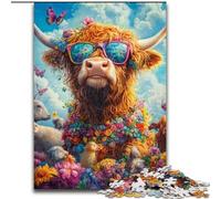 1000 Piece Jigsaw Puzzles for Adults & Teens Yak on Vacation, Stress Reliever Difficult Challenge Secret Santa Gifts 50x75cm
