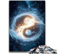 1000 Piece Jigsaw Puzzles for Adults & Teens Yin And Yang 1000 Pieces for Adults,Decompressing Intellectual Educational Toy Perfect Decoration (38x26cm)