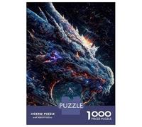 1000 Piece Jigsaw Puzzles for Adults The Blue Old Space Dragon Puzzle for Adults Anti-Stress Toys But Fun And Humorous Birthday And Unique Gifts 52x38cm/1000pcs