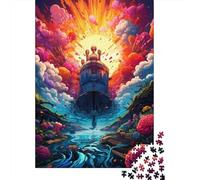 1000 Piece Jigsaw Puzzles for Adults - The Colorful Psychedelia of Submarines Puzzle - Jigsaws 1000 Pieces for Adults - Made Wood 1000pcs (75x50cm)