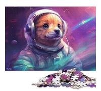 1000 Piece Jigsaw Puzzles for Adults The First Wuff Astronaut Jigsaw Puzzles for Adults, Paper Puzzles Educational Stress Relief Toy Puzzle 38x26cm/1000pcs