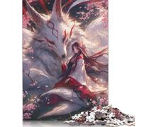 1000 Piece Jigsaw Puzzles For Adults The Fox And The Girl Jigsaw Puzzles for Adults Cardboard Jigsaw Puzzles Jigsaw Puzzle - Challenging Game Size : 38x26cm