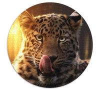 1000 Piece Jigsaw Puzzles for Adults The Leopard Cub Cardboard Jigsaw Puzzles for Adults for Birthday Holiday Christmas (67.5x67.5cm)