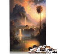 1000 Piece Jigsaw Puzzles for Adults The Mountain Oasis Paper Puzzles Educational Game Challenge Toy 1000pcs (38x26cm)