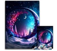 1000 Piece Jigsaw Puzzles for Adults The Mysterious Moon cardboard Jigsaw Puzzles for Adults Perfect for Halloween, Christmas, Birthday Gift 26X38CM/10.23x14.96inch