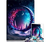 1000 Piece Jigsaw Puzzles for Adults The Mysterious Moon Teenager Jigsaw,Family Entertainment Toys with Matching Poster And Trivia Sheet (size 75x50cm)