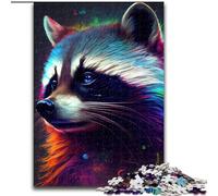 1000 Piece Jigsaw Puzzles for Adults The Naughty Raccoon 1000 Piece Puzzle An for Christmas Or Birthdays Size 26X38CM