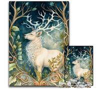 1000 Piece Jigsaw Puzzles for Adults The ReindeerJigsaw Puzzles DIY Decoration Brain Challenge for Adult Family 1000 PCS(38x26cm)