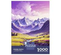 1000 Piece Jigsaw Puzzles for Adults The River in The Mountains Adult Jigsaw Hands-on Game Analysis And Logic Parent-child Interaction 70x50cm/1000pcs