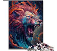 1000 Piece Jigsaw Puzzles for Adults The Roaring Lion 1000 Piece Puzzle An for Christmas Or Birthdays Size 50X75CM
