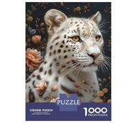 1000 Piece Jigsaw Puzzles for Adults The White Leopard Jigsaws for Adults Brain Teaser Game Stress Reliever for Is Ideal As A Gift 38x26cm/1000pcs
