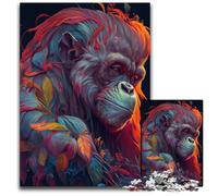 1000 Piece Jigsaw Puzzles for Adults The Wise Urang Utan Jigsaw Puzzles for Adults Perfect for Halloween, Christmas, Birthday Gift 50x75CM/19.68x29.52inch