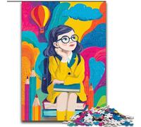 1000 Piece Jigsaw Puzzles for Adults Thinking Girl, Challenging Game And Family Play with Fully Interlocking Randomly Shaped Pieces (Size 26x38cm)