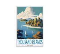 1000 Piece Jigsaw Puzzles for Adults Thousand Islands New York Classic Puzzle Kids Puzzle Challenging And Difficult Puzzles for Adults And Teens 38x26cm