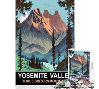 1000 Piece Jigsaw Puzzles for Adults Three Sisters Mountain Cozy Fun Family Time at Home Great Christmas Surprise Gifts Choice (50x75cm)
