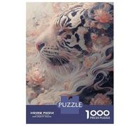 1000 Piece Jigsaw Puzzles for Adults Tiger Bloom Jigsaws for Adults Brain Teaser Game Stress Reliever for Is Ideal As A Gift 70x50cm/1000pcs