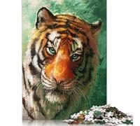 1000 Piece Jigsaw Puzzles for Adults Tiger Creative Rectangular Paper Puzzle 1000pcs (38x26cm)