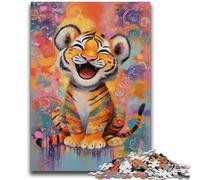 1000 Piece Jigsaw Puzzles for Adults Tiger Oil Painting Help The Brain Exercise Addictive Toys to Cultivate Patience A Work of Art 50x75cm