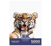 1000 Piece Jigsaw Puzzles for Adults Tiger Selfie Teenager Puzzles Toy Wall Decor Birthday Present Unique Gifts for Birthday And Christmas 38x26cm/1000pcs